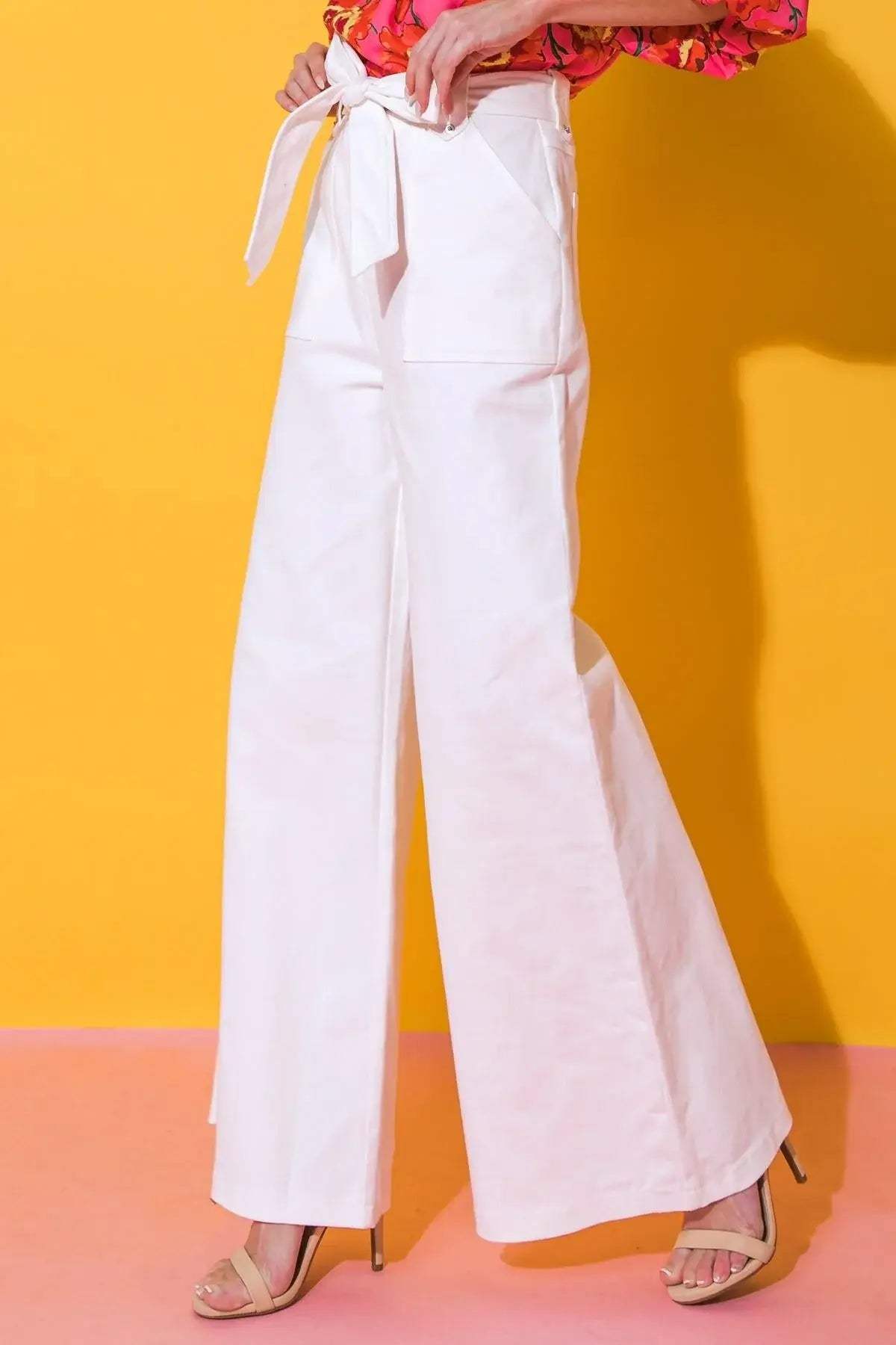 JUST SAY YES TWILL PANTS - Flying Tomato - Flyclothing LLC