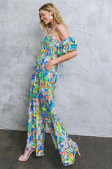 UNSEEN BEAUTY FLORAL WOVEN JUMPSUIT - Flying Tomato - Flyclothing LLC