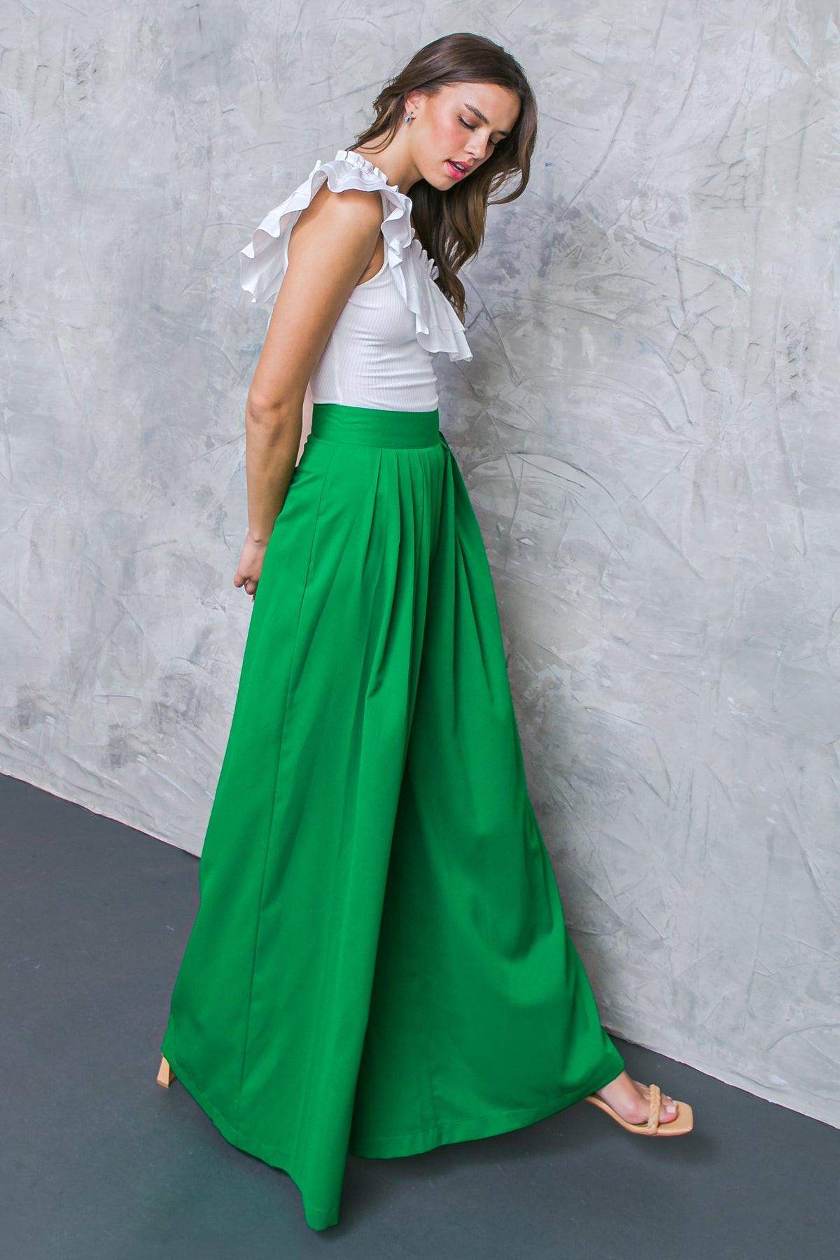 AT THE WISHING WELL WOVEN PANTS - Flying Tomato - Flyclothing LLC