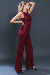 DIVINE WANDERINGS SEQUIN JUMPSUIT - Flying Tomato - Flyclothing LLC