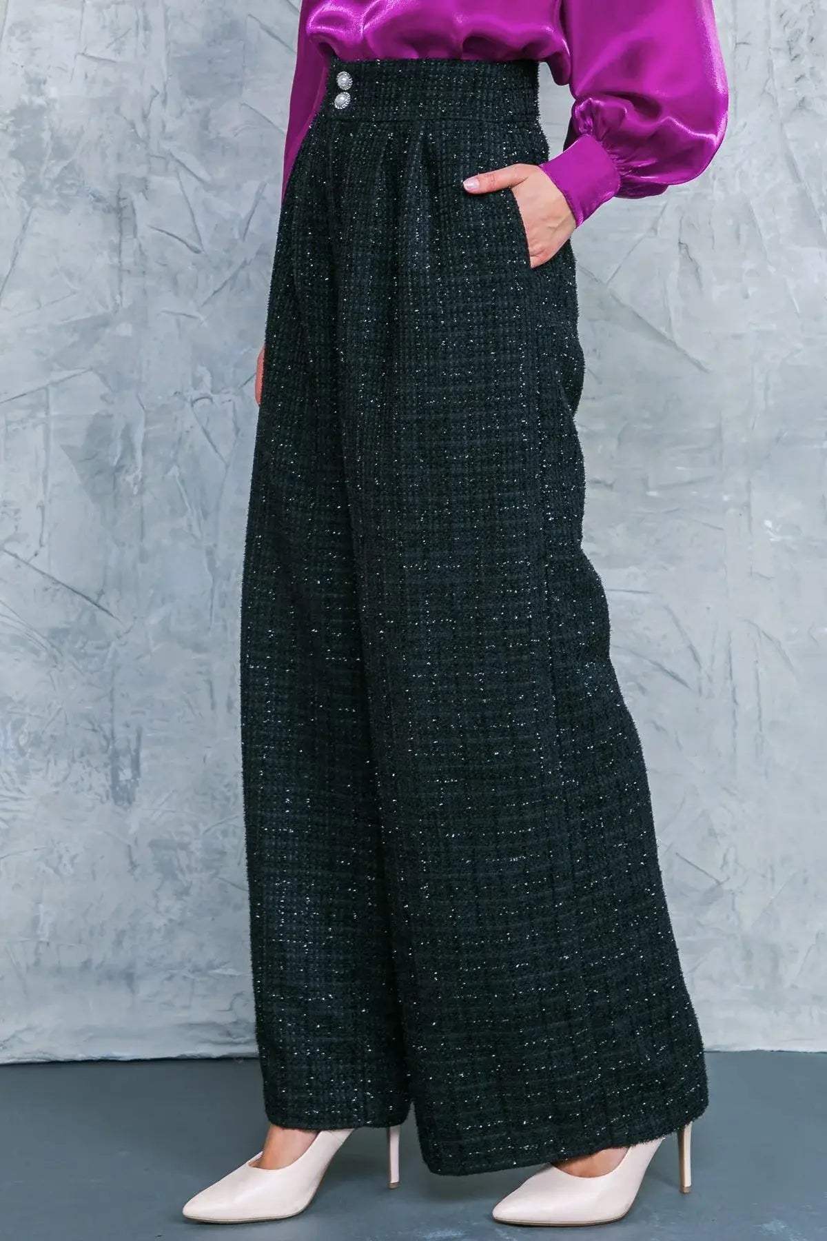 ALWAYS PRAISEWORTHY TWEED PANTS - Flying Tomato - Flyclothing LLC