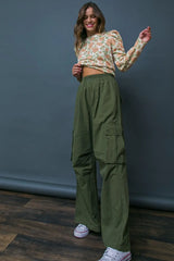 INCREDIBLE MOMENTS WOVEN CARGO PANTS - Flying Tomato - Flyclothing LLC