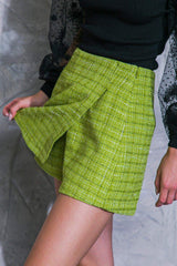 LOVE ME TONIGHT TWEED SKORT - Flying Tomato - Flyclothing LLC
