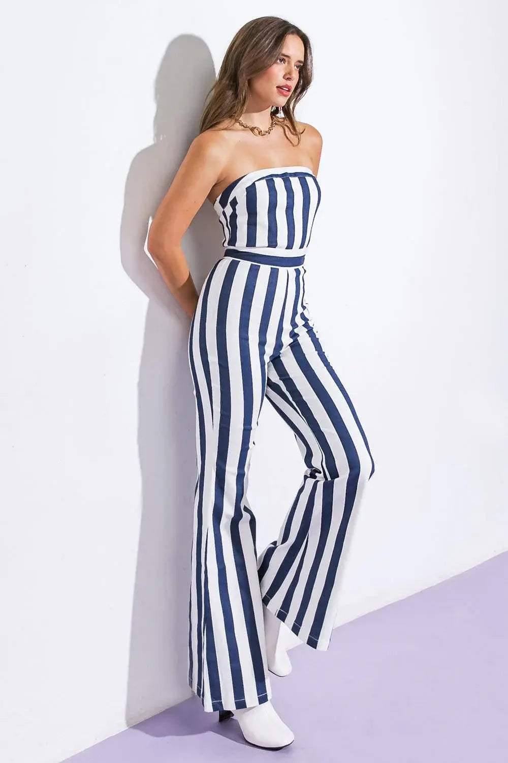 GRACEFUL APPEARANCE TWILL JUMPSUIT - Flying Tomato - Flyclothing LLC
