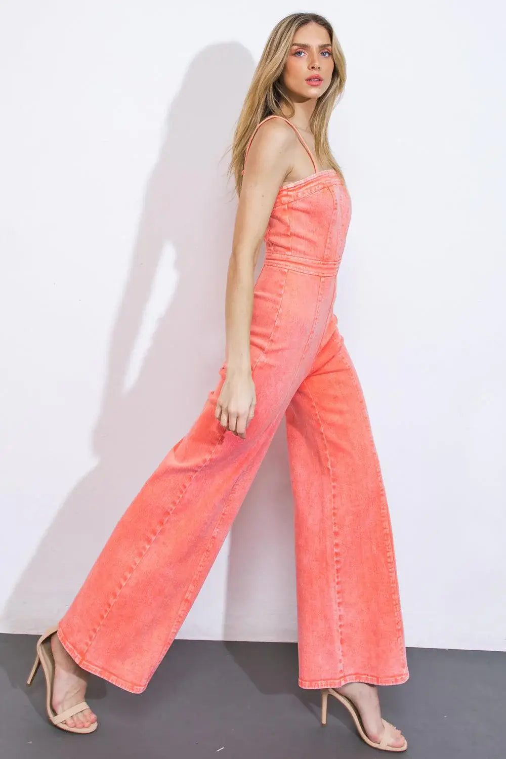 TOTALLY TRENDY TWILL JUMPSUIT - Flying Tomato - Flyclothing LLC