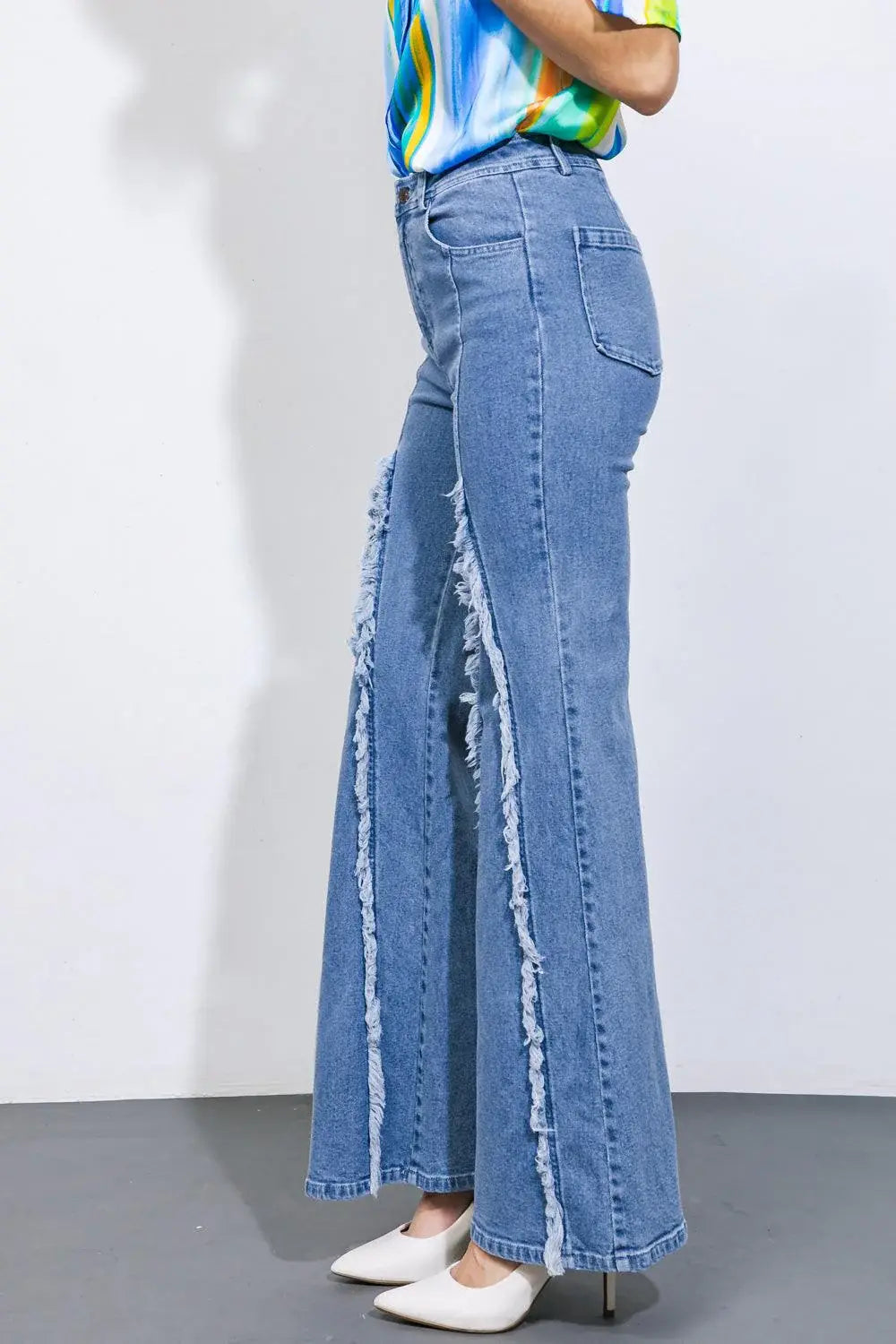 UNDER THE TUSCAN SUN DENIM PANTS - Flying Tomato - Flyclothing LLC