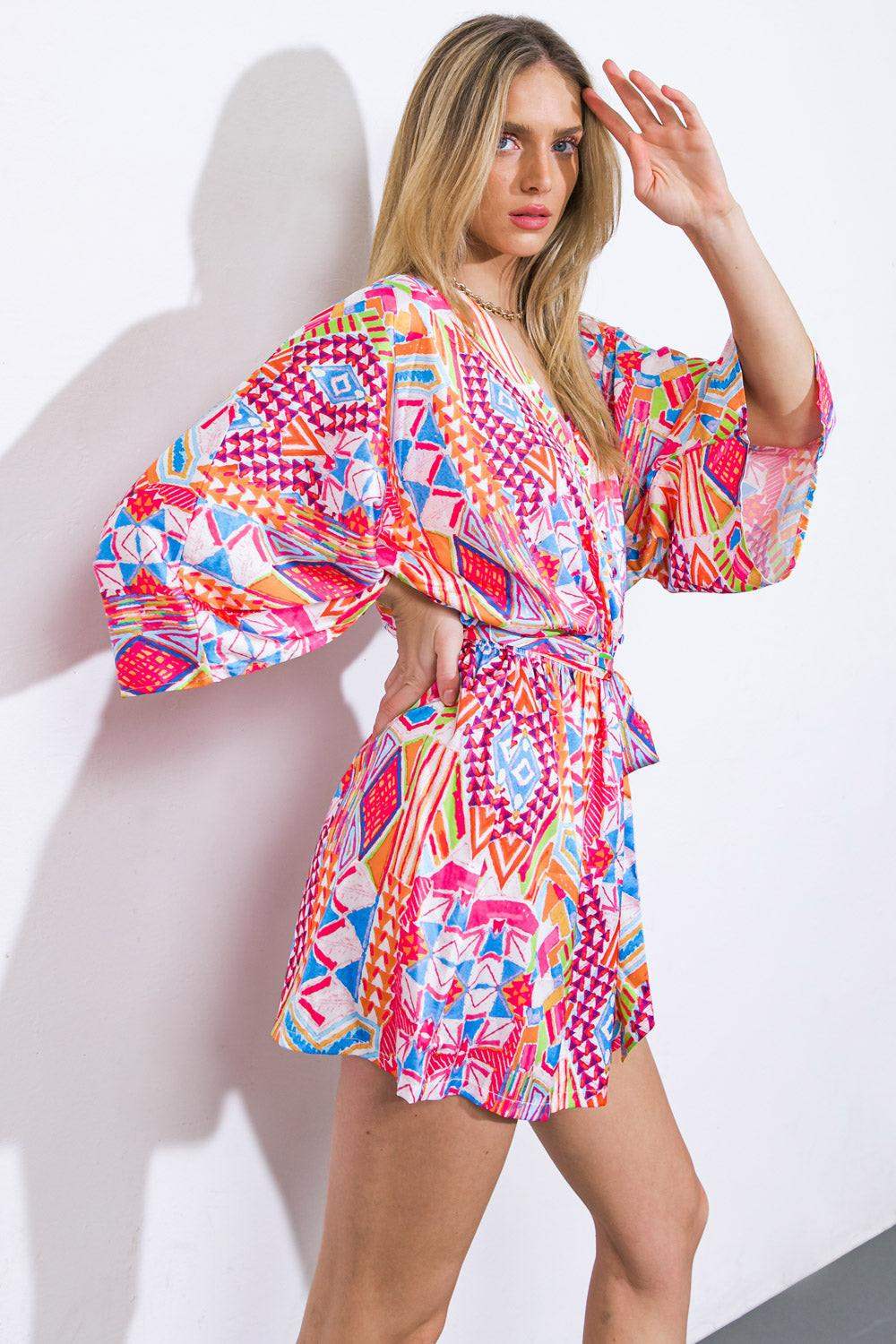 IN THE LEAVES WOVEN ROMPER - Flying Tomato - Flyclothing LLC