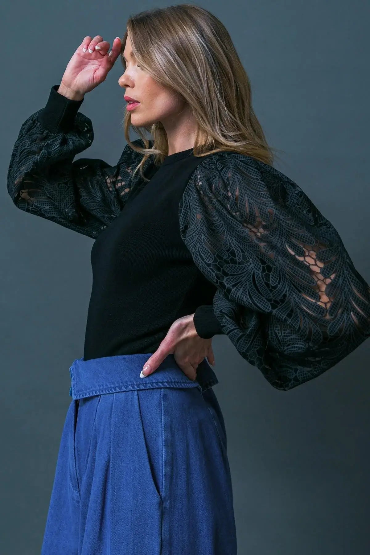 LEISURE LIFE SWEATER TOP - Flying Tomato - Flyclothing LLC