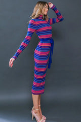 NOTEWORTHY SHINE SWEATER MIDI DRESS - Flying Tomato - Flyclothing LLC