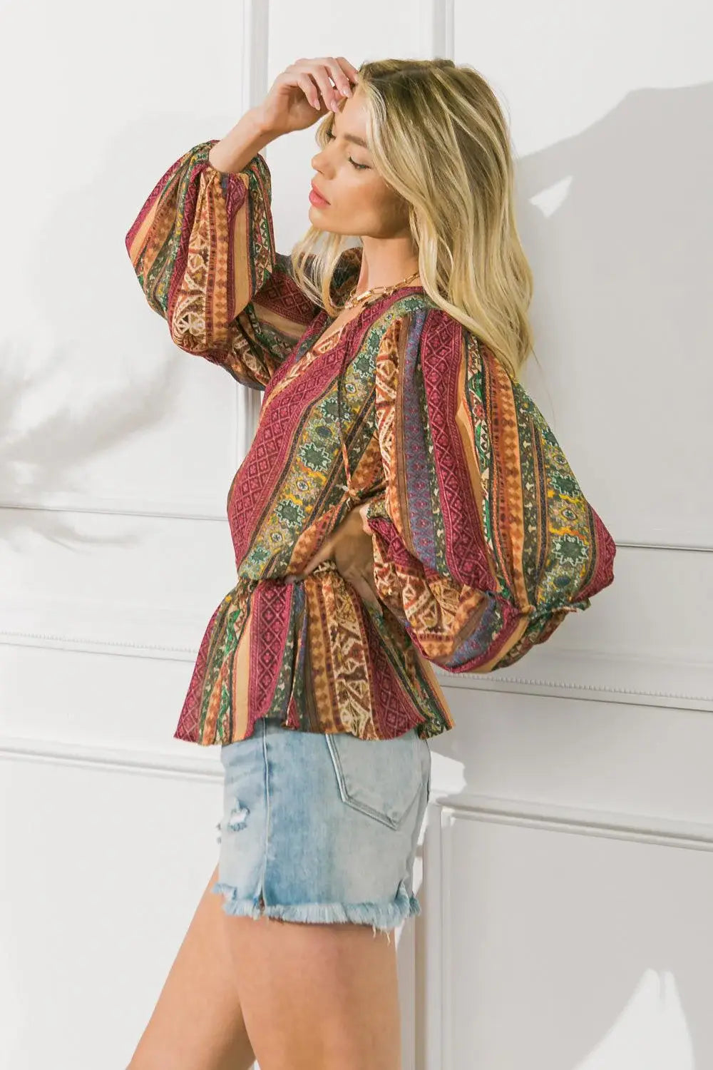 THRILLED FOR THIS WOVEN TOP - Flying Tomato - Flyclothing LLC