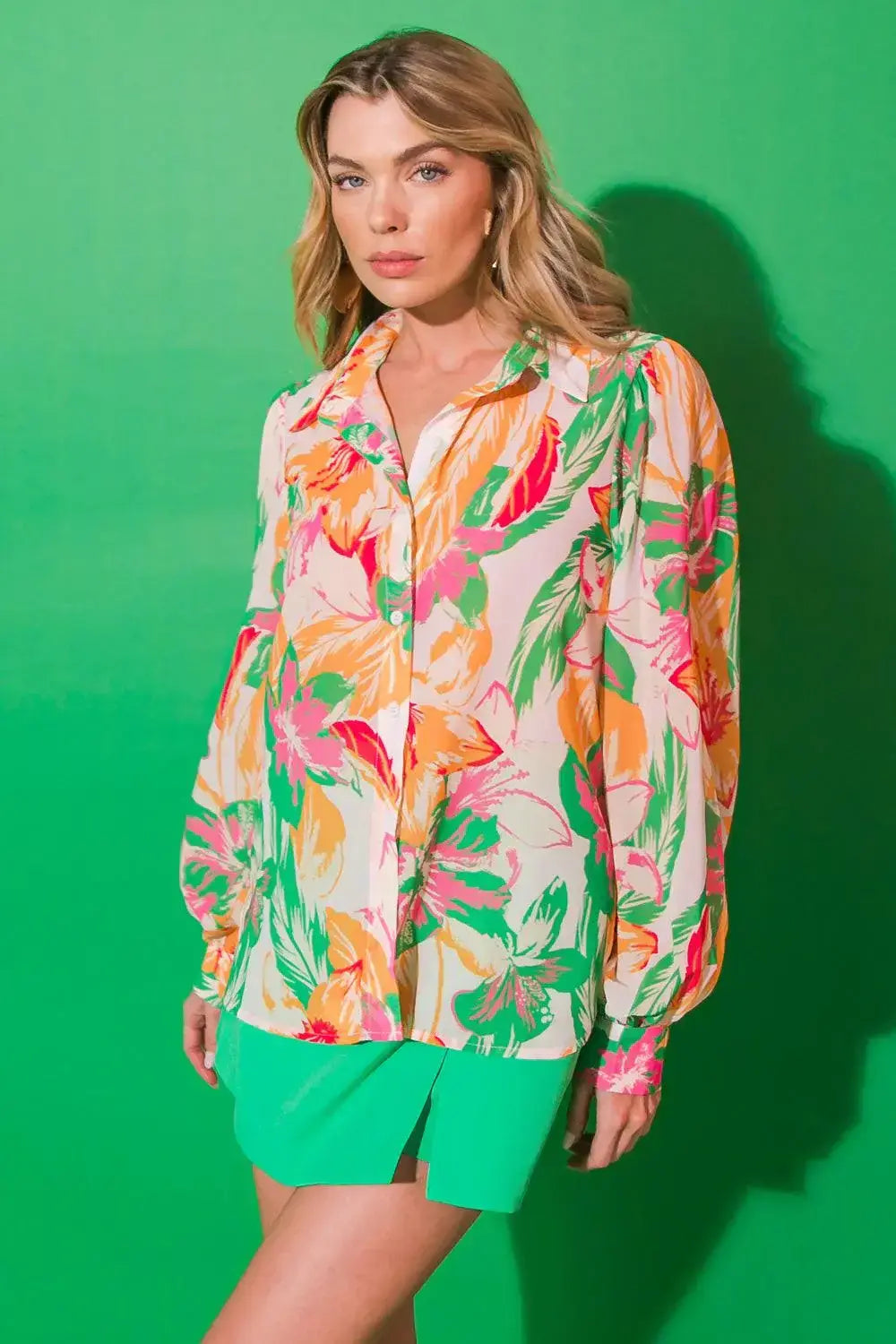 BORN TO SPARKLE WOVEN TOP - Flying Tomato - Flyclothing LLC