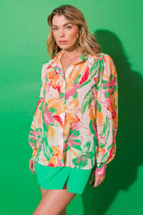 BORN TO SPARKLE WOVEN TOP - Flying Tomato - Flyclothing LLC
