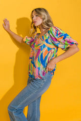 HONESTLY BREATHTAKING WOVEN TOP - Flying Tomato - Flyclothing LLC