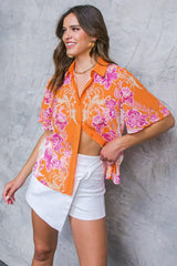 FLOURISHING DREAMS WOVEN TOP - Flying Tomato - Flyclothing LLC