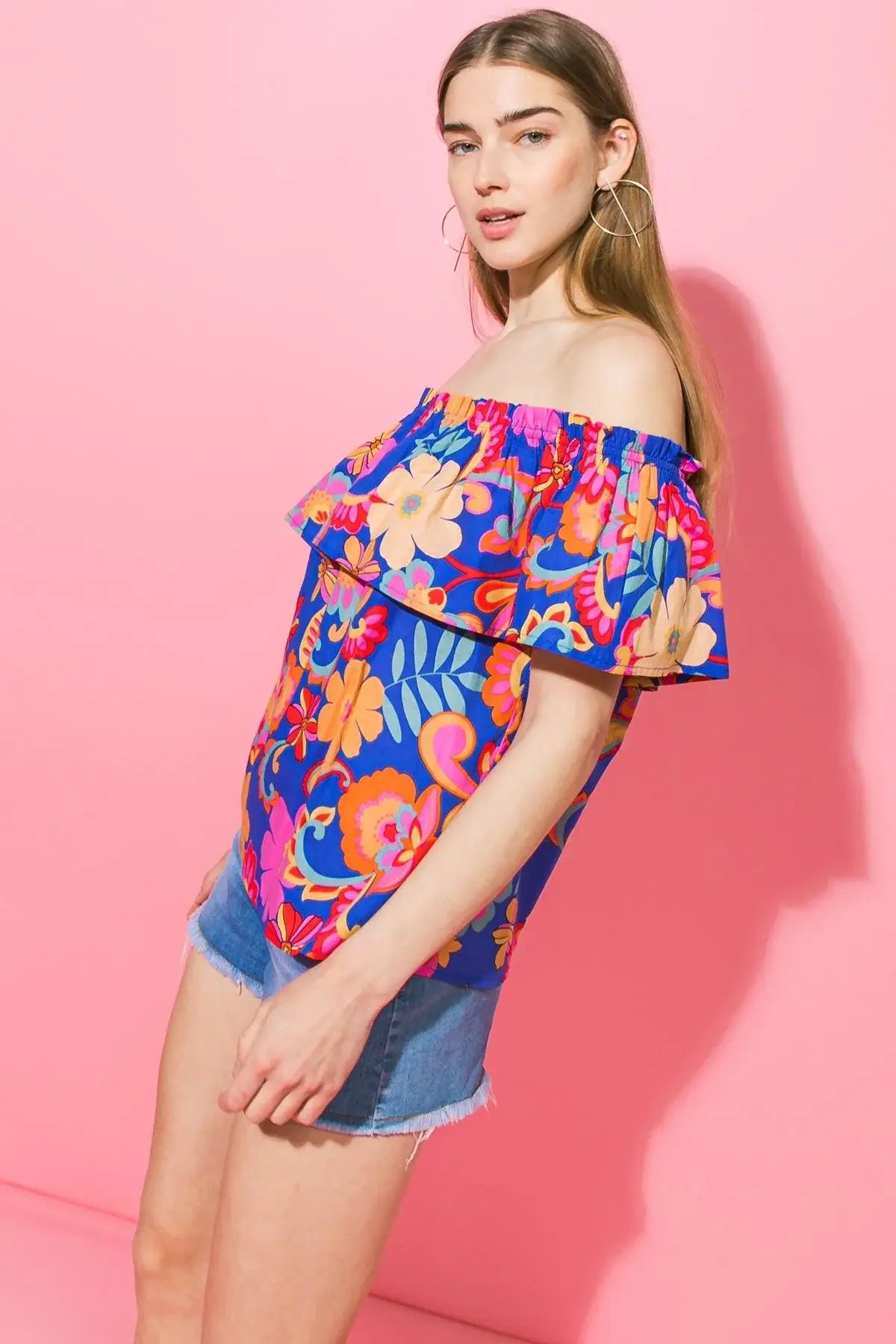 BELIEVE IN DESTINY POPLIN TOP - Flying Tomato - Flyclothing LLC