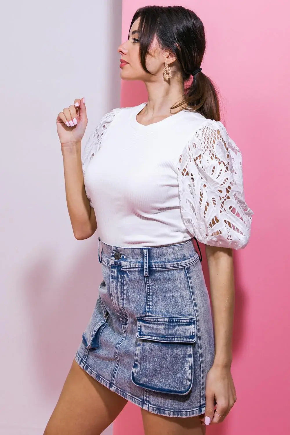 GETTING INTO THE GROOVE KNIT TOP - Flying Tomato - Flyclothing LLC