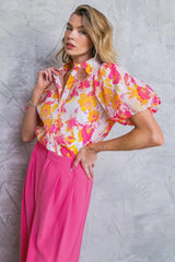 EFFORTLESS OUTLOOK WOVEN TOP - Flying Tomato - Flyclothing LLC