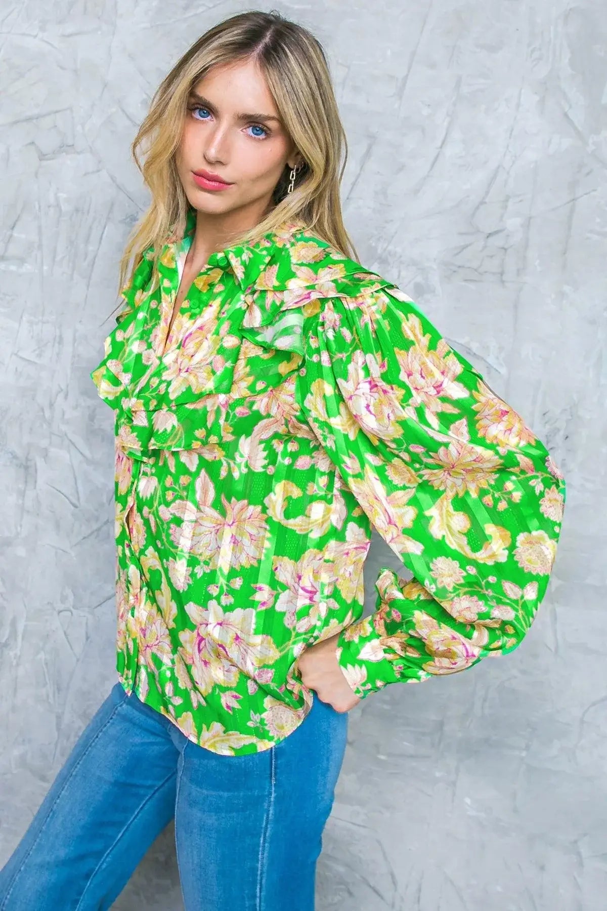 STUCK ON AN ISLAND WOVEN TOP - Flying Tomato - Flyclothing LLC
