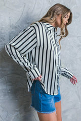 NOTHING TO REGRET SATIN WOVEN TOP - Flying Tomato - Flyclothing LLC