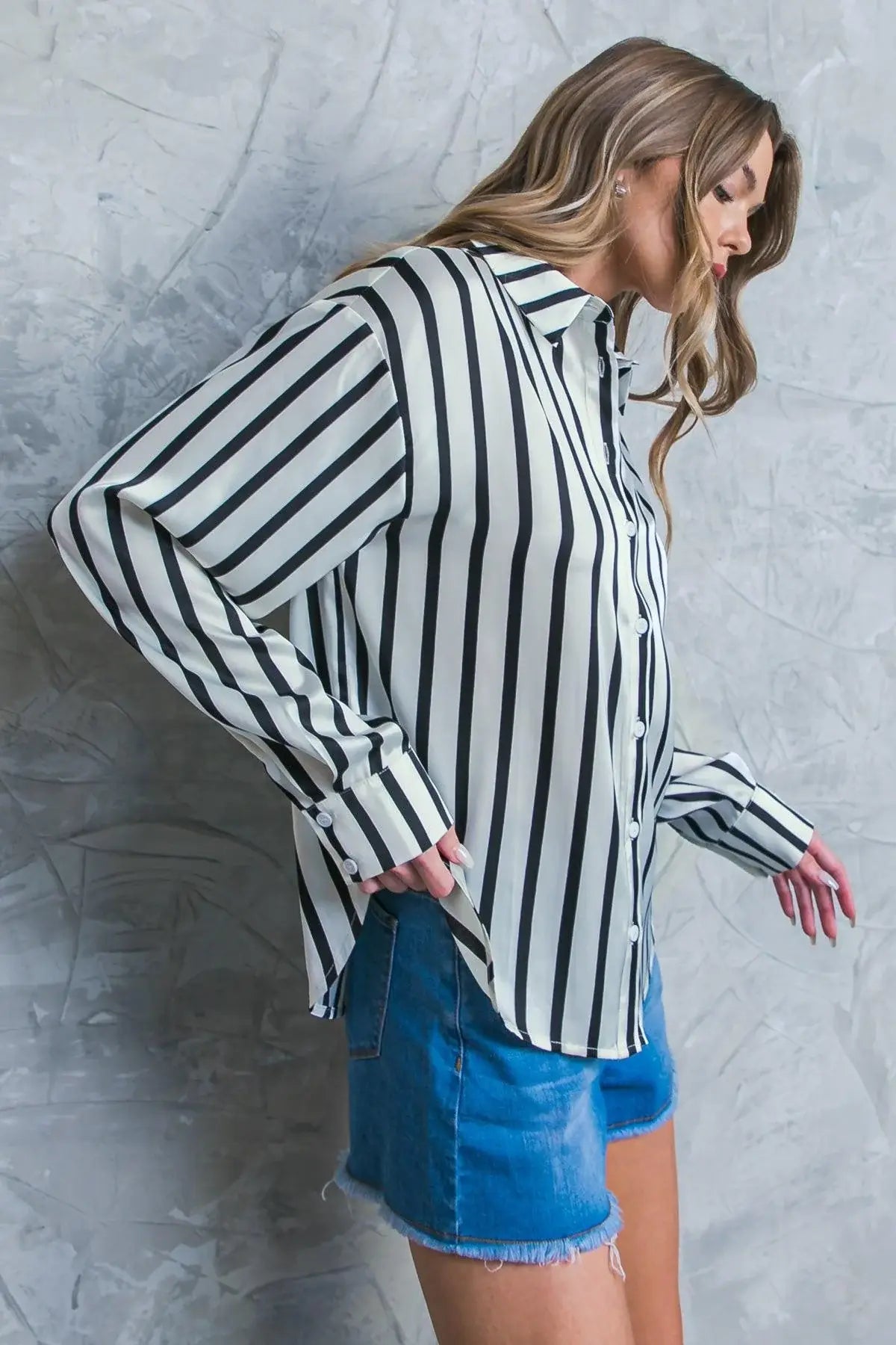 NOTHING TO REGRET SATIN WOVEN TOP - Flying Tomato - Flyclothing LLC