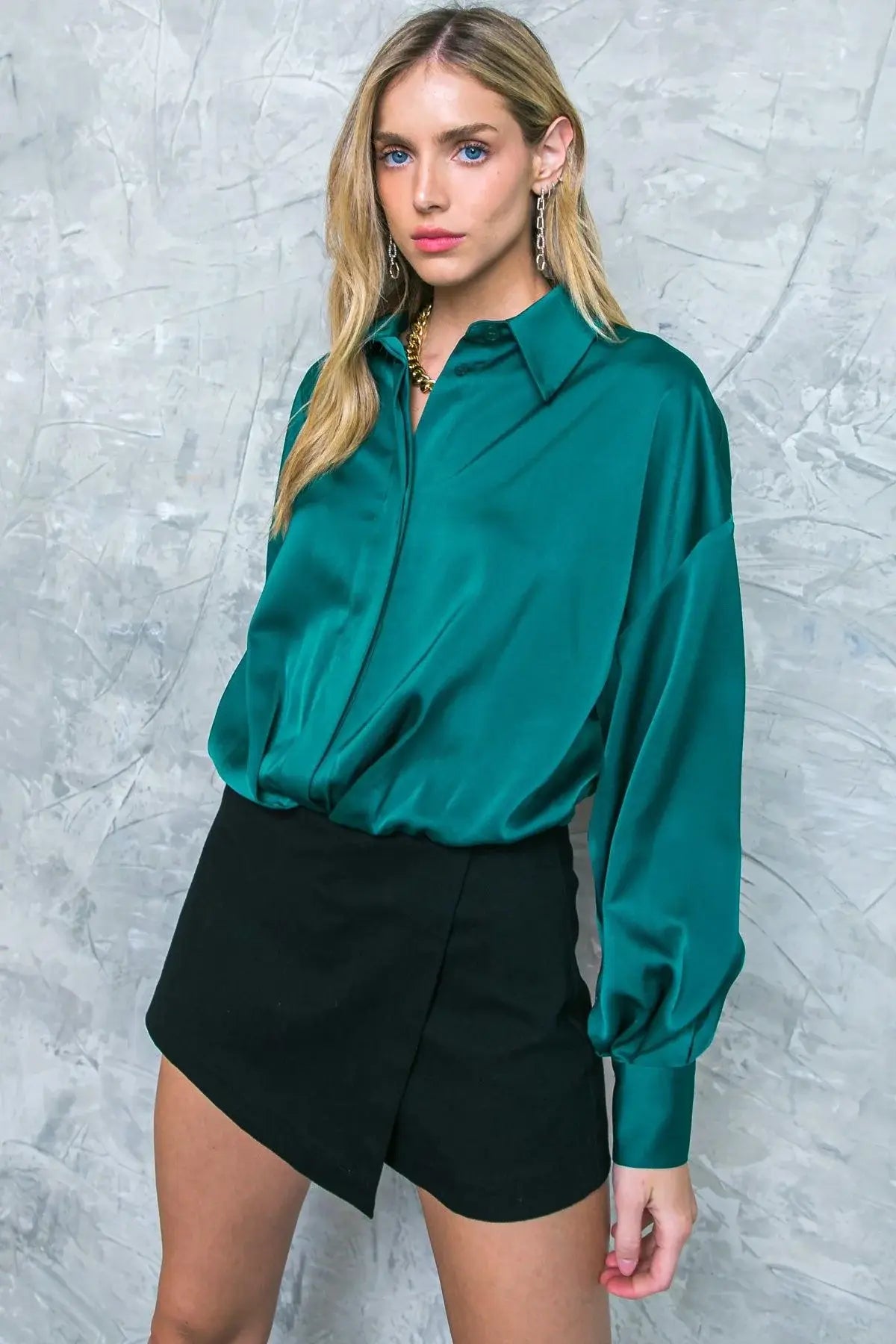 GRACEFUL MOVEMENTS WOVEN TOP - Flying Tomato - Flyclothing LLC