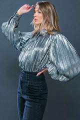 RUNWAY TREND FOILED TOP - Flying Tomato - Flyclothing LLC