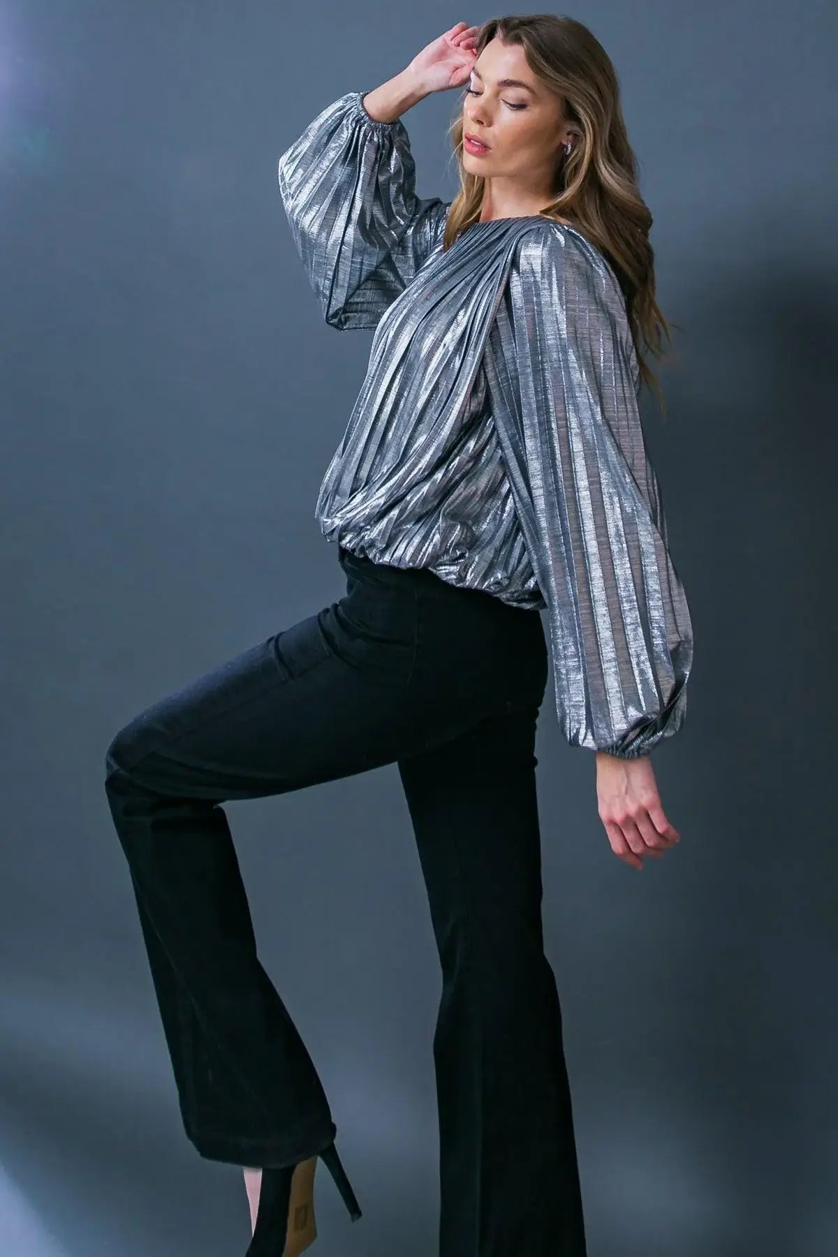 KEY IT DOWN WOVEN TOP - Flying Tomato - Flyclothing LLC