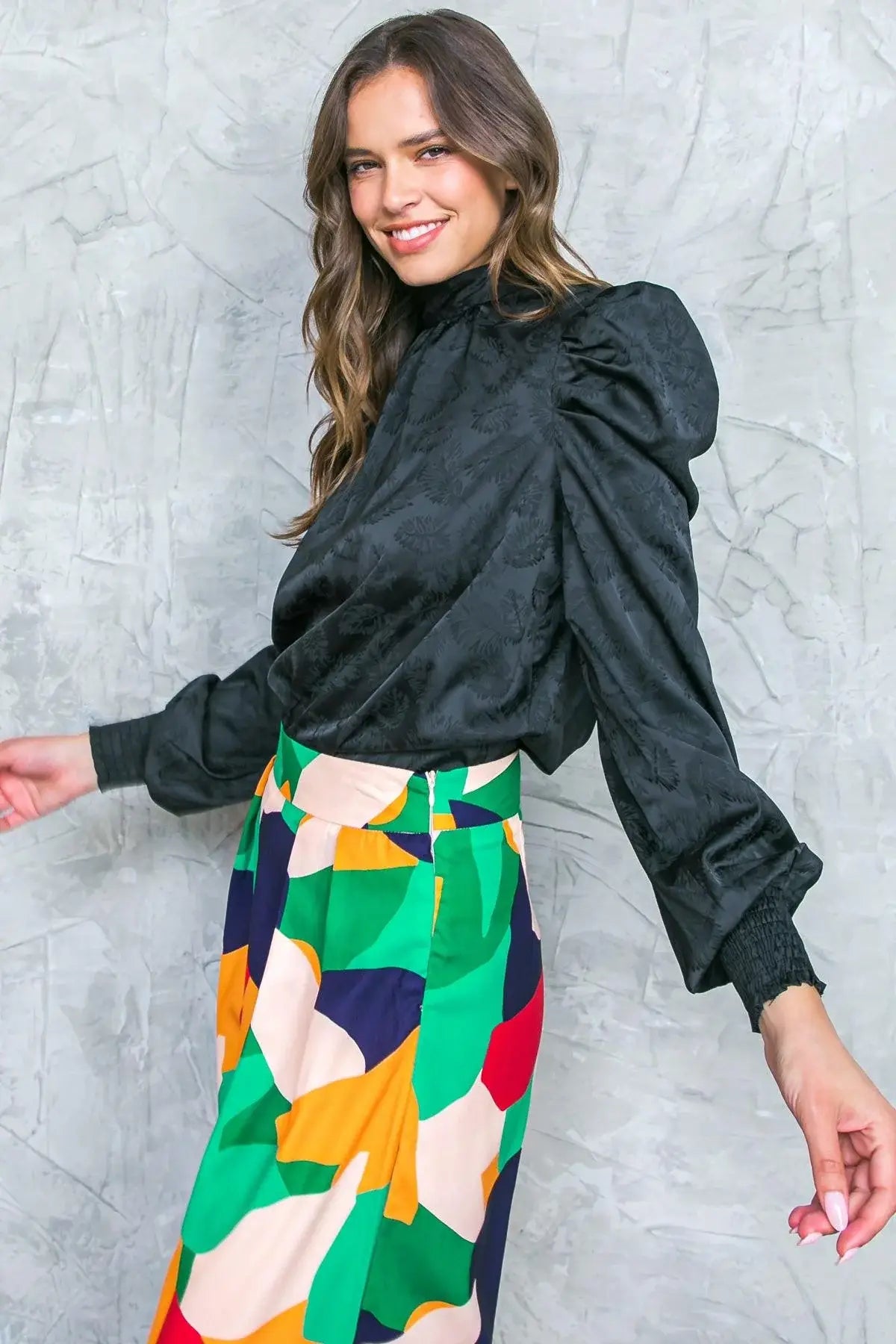 STOLEN GLANCES SATIN TOP - Flying Tomato - Flyclothing LLC