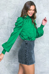 STOLEN GLANCES SATIN TOP - Flying Tomato - Flyclothing LLC