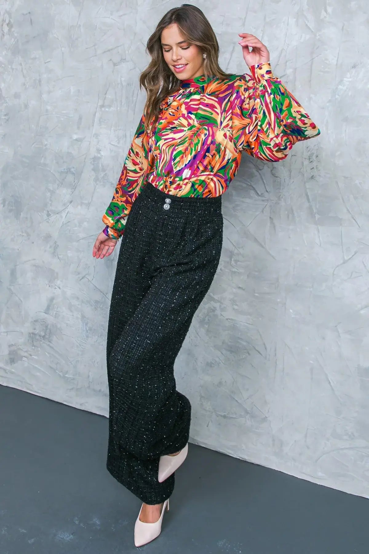 ADORING DEVOTION WOVEN TOP - Flying Tomato - Flyclothing LLC