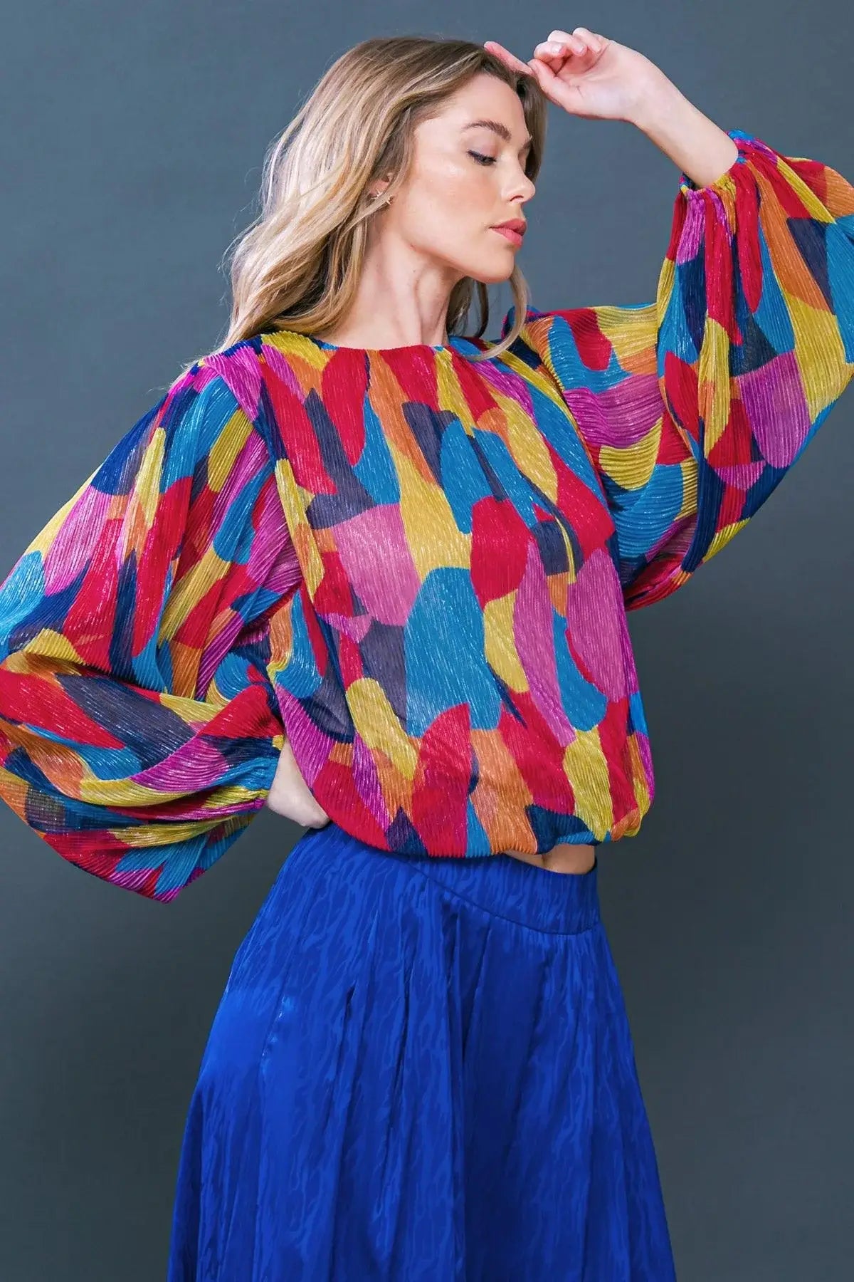FEELING DELIGHTFUL WOVEN TOP - Flying Tomato - Flyclothing LLC