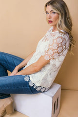 MELT MY HEART LACE TOP - Flying Tomato - Flyclothing LLC