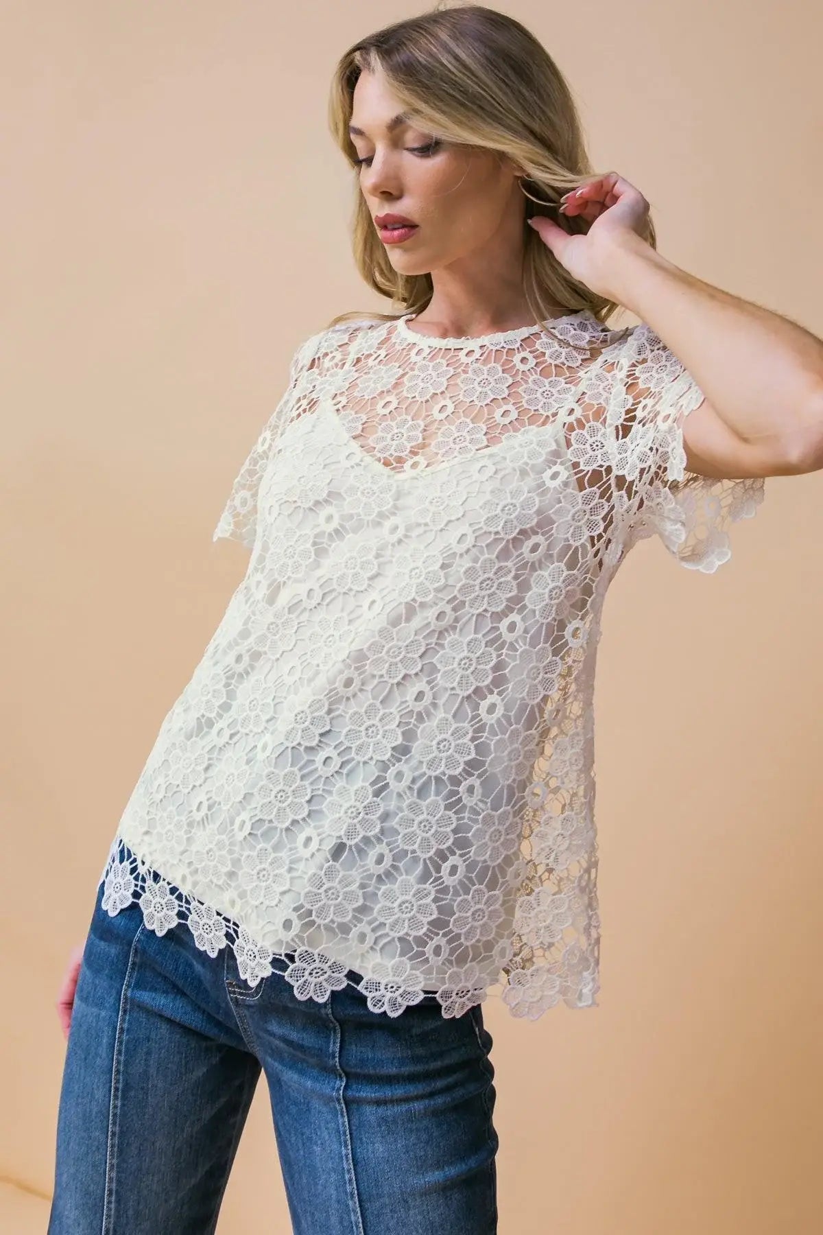 MELT MY HEART LACE TOP - Flying Tomato - Flyclothing LLC