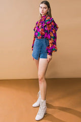 MOODY SWEETIE WOVEN TOP - Flying Tomato - Flyclothing LLC