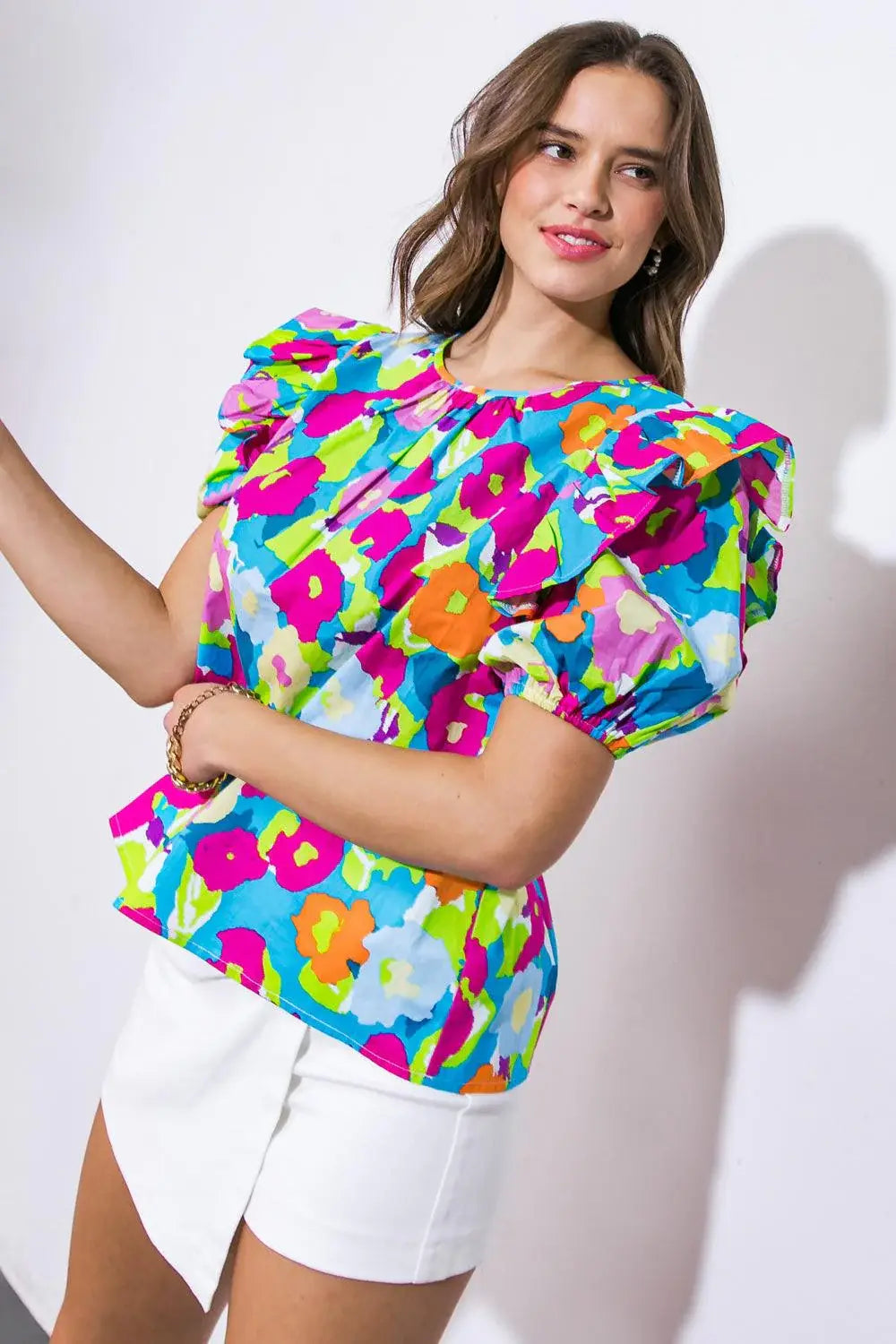 LOOKING BACK WOVEN TOP - Flying Tomato - Flyclothing LLC
