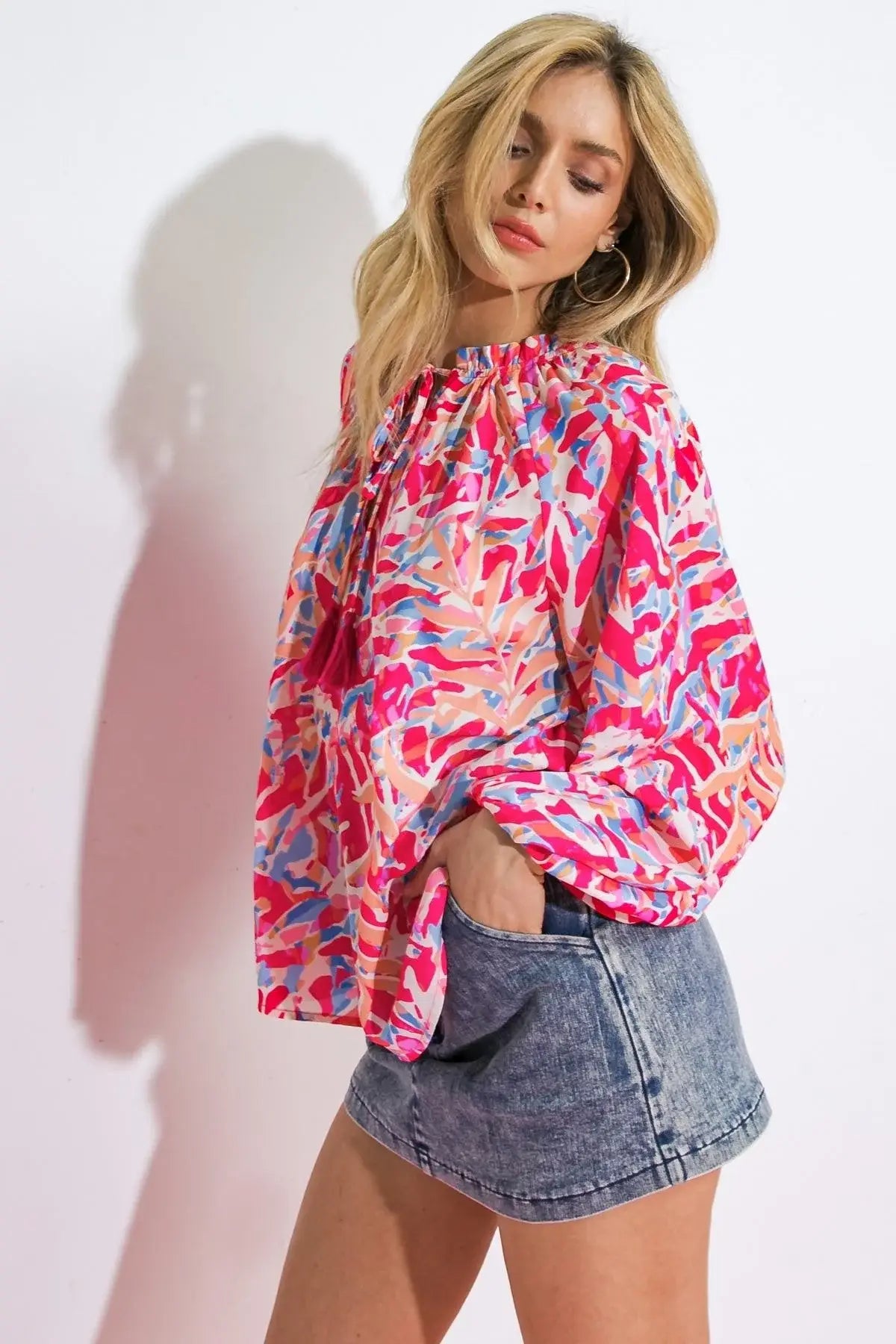 MISTLETOE MOMENT WOVEN TOP - Flying Tomato - Flyclothing LLC