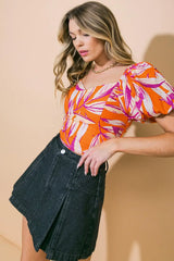 A WORLD OF GOOD WOVEN CROP TOP - Flying Tomato - Flyclothing LLC