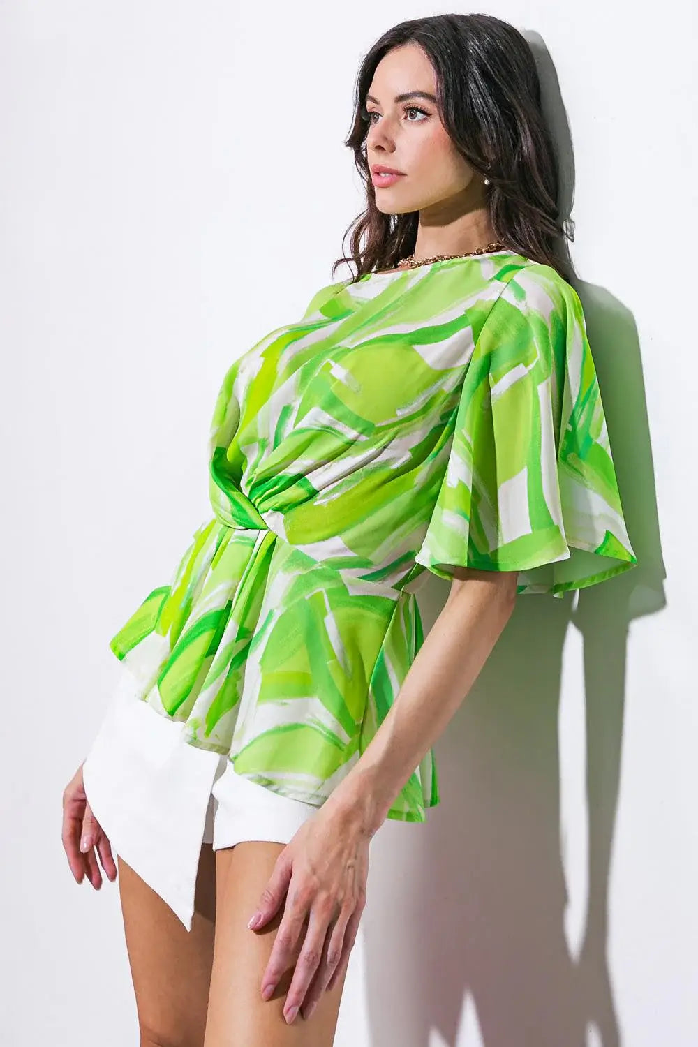 EASY TO SAY WOVEN TOP - Flying Tomato - Flyclothing LLC