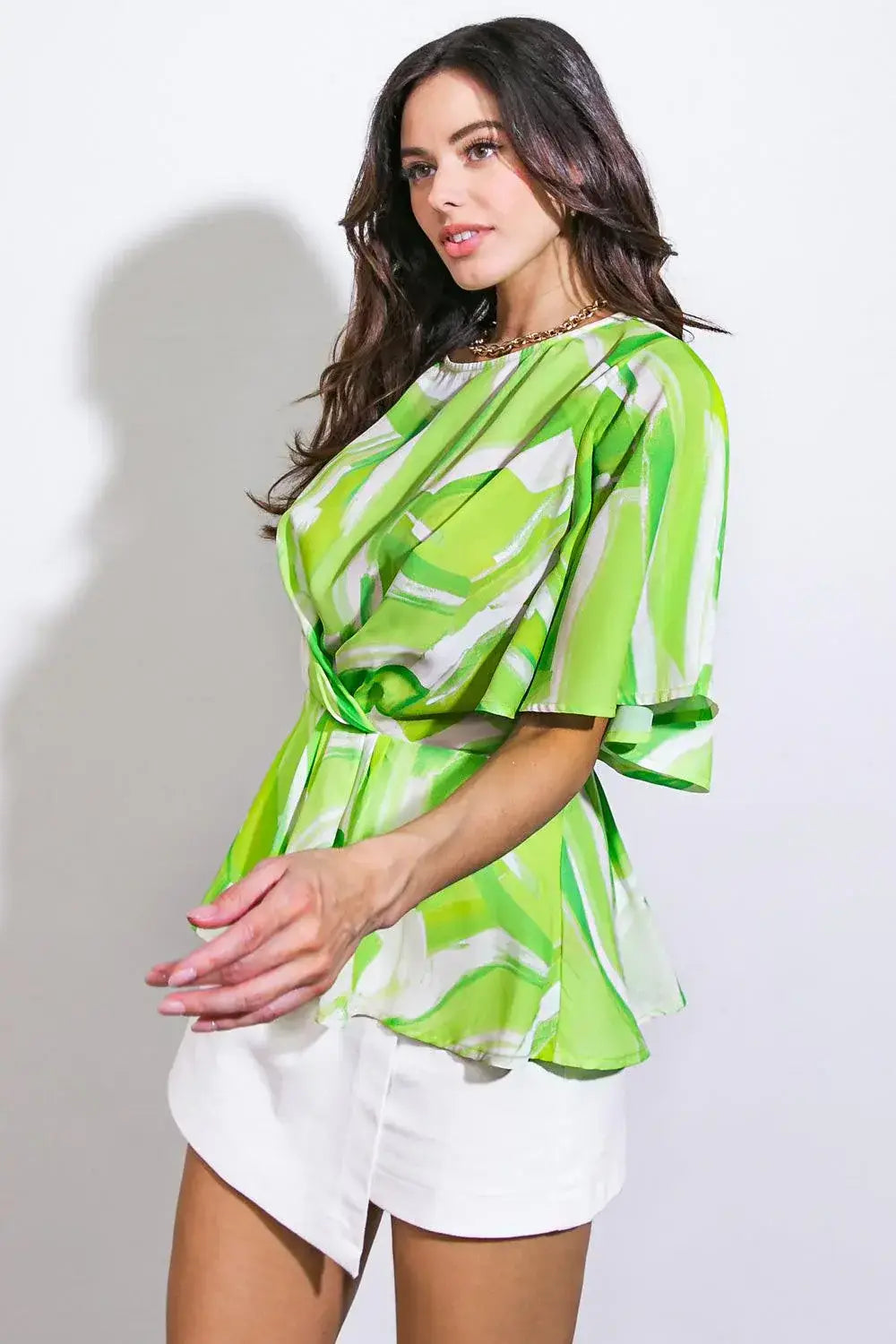 EASY TO SAY WOVEN TOP - Flying Tomato - Flyclothing LLC