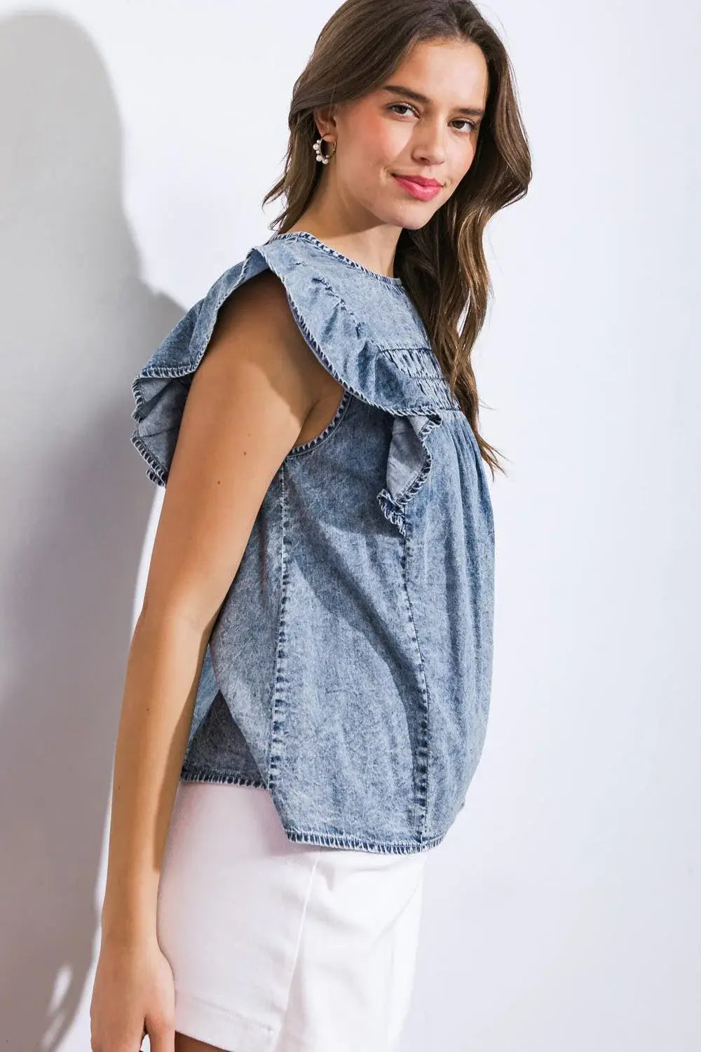 A MAGIC MOMENT WOVEN TOP - Flying Tomato - Flyclothing LLC