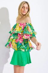 I'LL BE LOVING YOU WOVEN TOP - Flying Tomato - Flyclothing LLC
