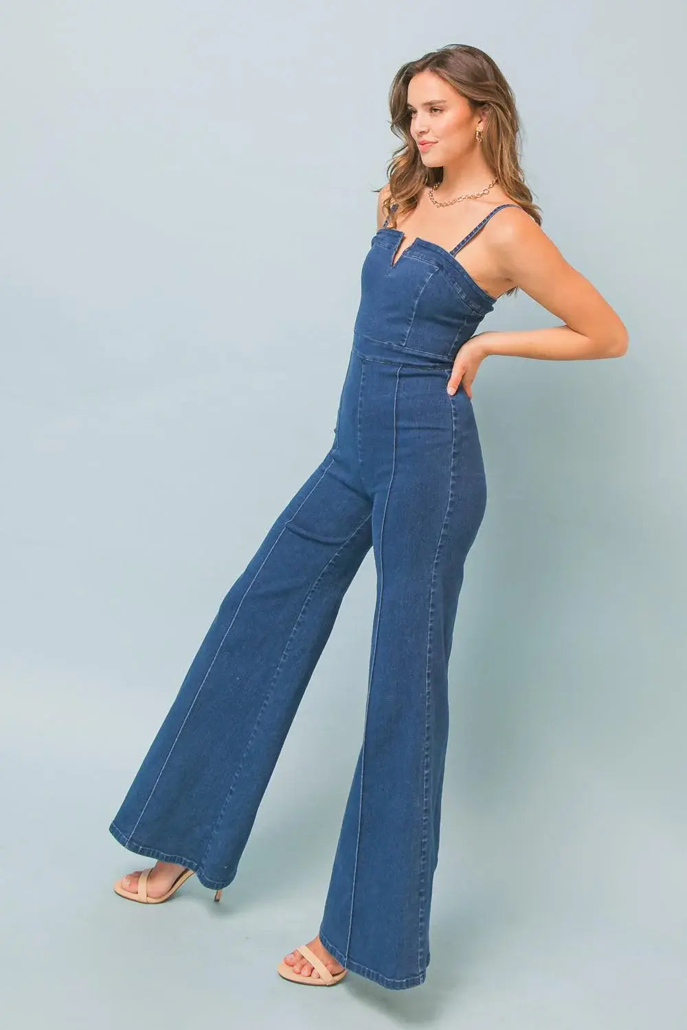 MAKING MAGIC DENIM JUMPSUIT - Flying Tomato - Flyclothing LLC