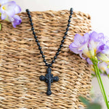 Sacred Armor: Black Obsidian Cross of Faith & Protection - Conscious Items - Flyclothing LLC