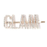 Saige Crystal Pave "GLAM" Rhinestone Hair Pin Bobby Pin - Madeline Love - Flyclothing LLC