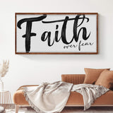 Faith Over Fear Faith Sign II - Tailored Canvases - Flyclothing LLC