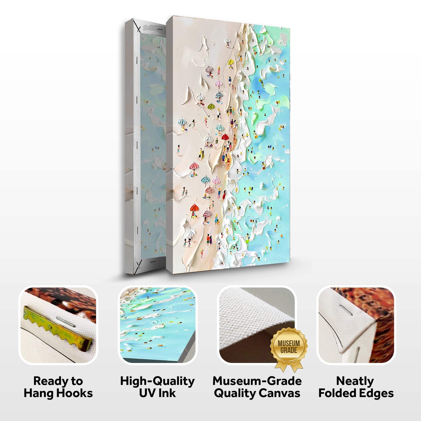 Beachfront Painting Coastal Wall Art - Tailored Canvases - Flyclothing LLC