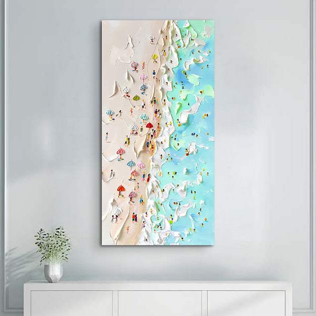 Beachfront Painting Coastal Wall Art - Tailored Canvases - Flyclothing LLC