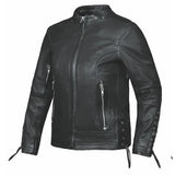Sandy - Women's Leather Motorcycle Jacket - Unik Just for Bikers - Flyclothing LLC