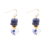 Santorini Cobalt Blue Lapis Drop Earrings - Barse Jewelry
