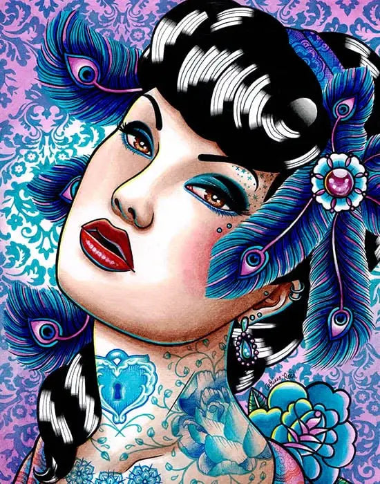 Black Market Art Company Sapphire Nights Print - Black Market Art Company - Flyclothing LLC